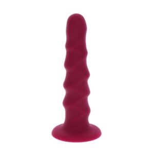 GET REAL - RIBBED DONG 12 CM ROJO