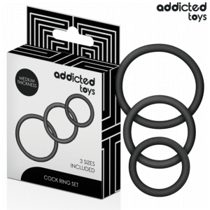 ADDICTED TOYS - SET DE ANILLOS SILICONA MODELO 2