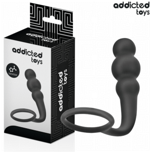 ADDICTED TOYS - PLUG ANAL CON ANILLO SILICONA MODELO 1